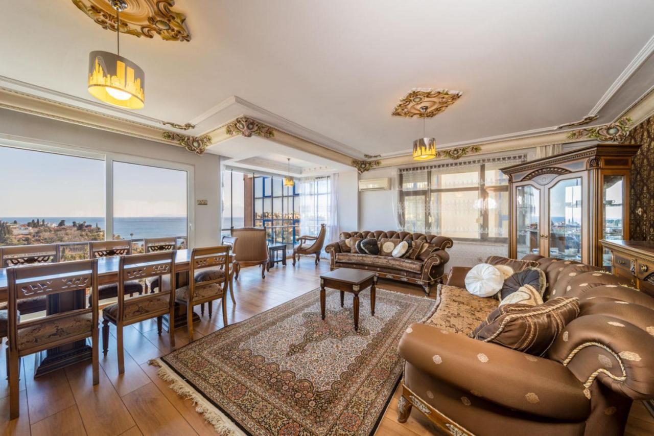 Lovely Flat With Sea View Near Beach In Muratpasa Анталья Экстерьер фото